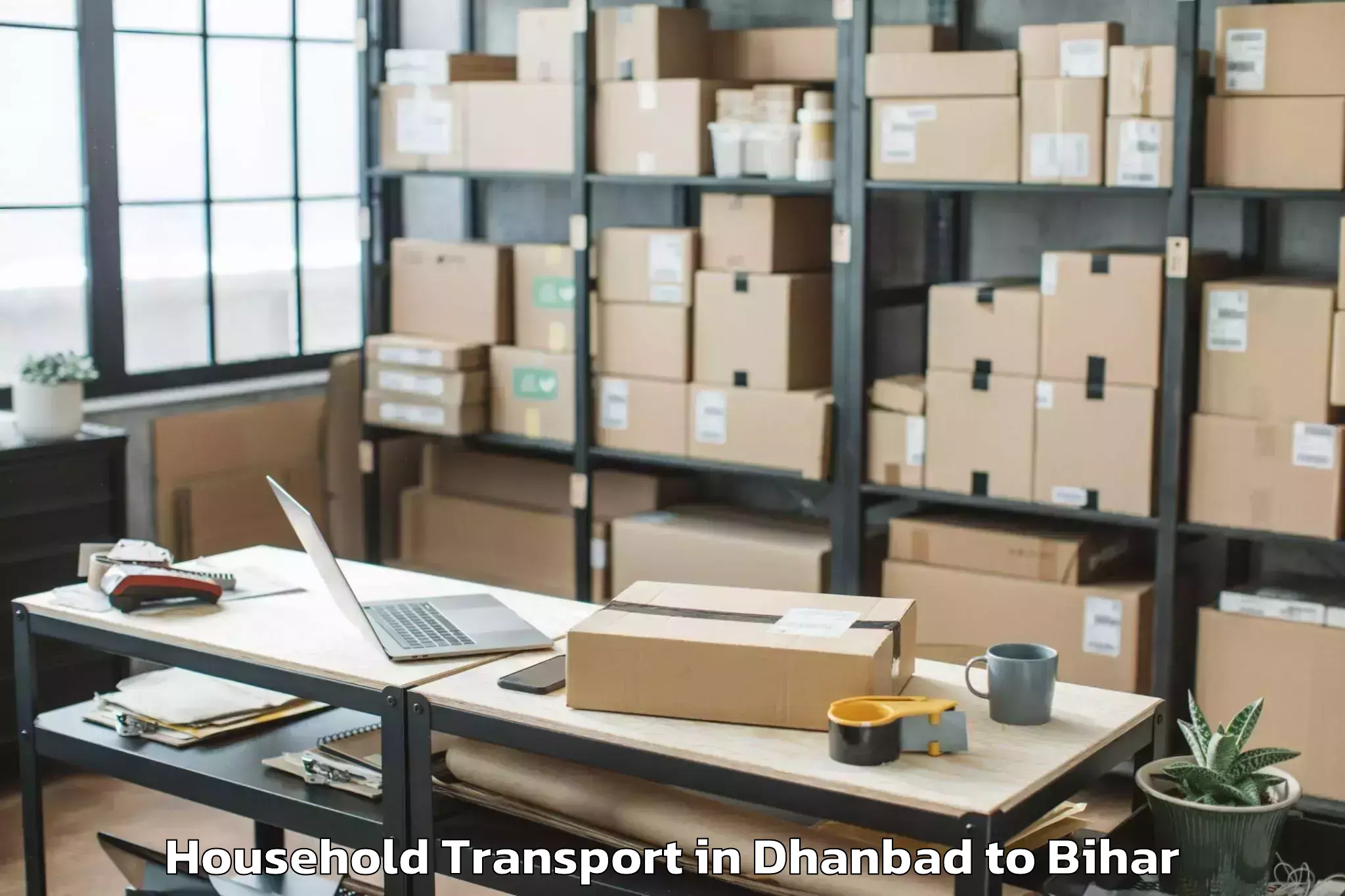 Affordable Dhanbad to Hathua Household Transport